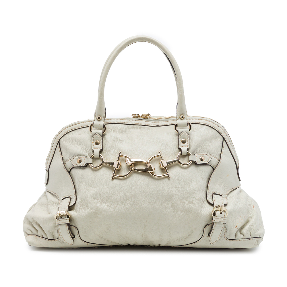 Pre-Loved Gucci Medium Calfskin Horsebit Nail Handbag